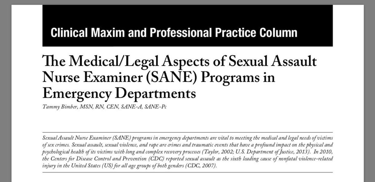 gcarbino's tweet photo. Why you should have SANE nurses completing your "rape kit." 

Get SANE👩🏻‍⚕️👩🏻‍⚕️

#forensics #rncrimefighter #getSANE https://t.co/HTExI6qth5