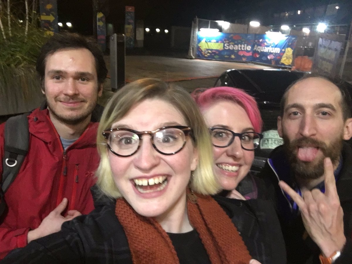 TheDoubleclicks's tweet photo. Thank you so much #QIP2017 for a very fun very nerdy night at the seattle aquarium!! Honored to be part of it!! https://t.co/3S2K6lsIy9