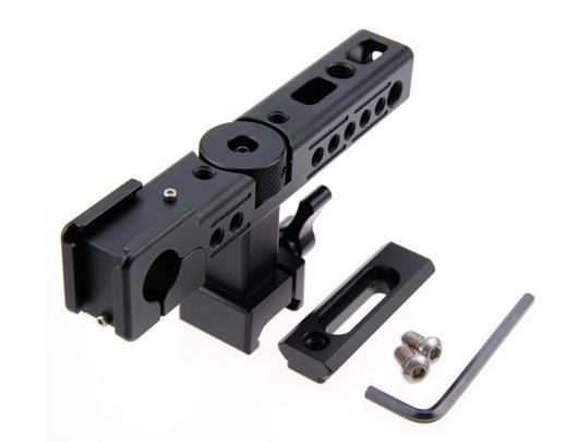 Handle Grip with Hot Cold Shoe 15mm Rod Clamp for Sony A6500 Camera Cage QR DSLR
bit.ly/2jFr2hW