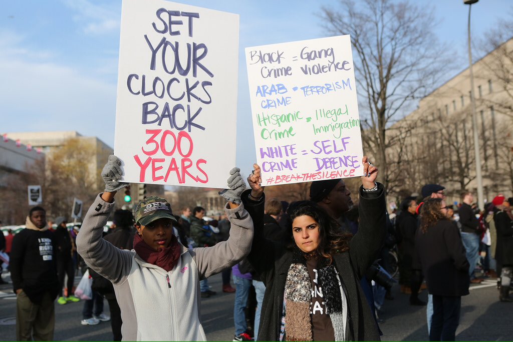 Ows_Casper's tweet photo. 'Don't for get to set your clock back 300 years because shit is going to get ugly real fast.#DonaldTrump #dumptrump https://t.co/ZxjTYceJcf
