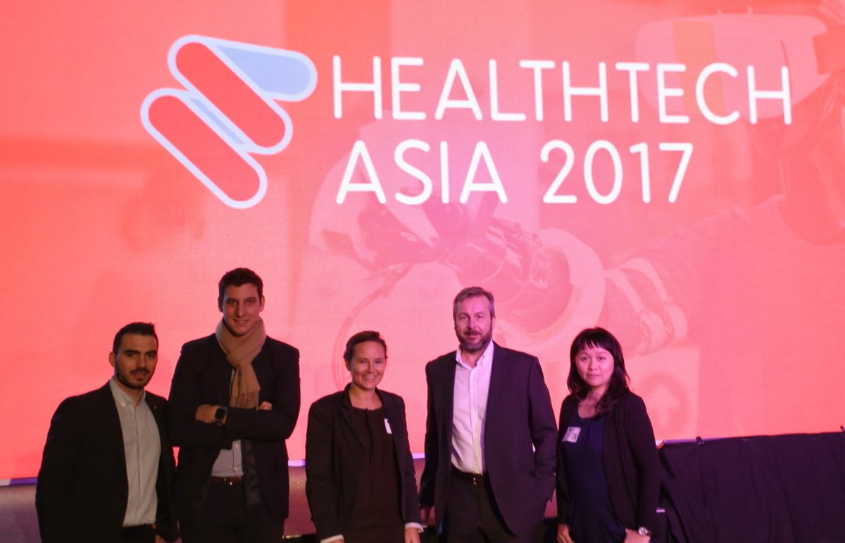 Proinfluent's tweet photo. @AXA #HongKong #Innovation &amp; Partnerships team and @AXA_Asia meeting #startups accelerators &amp; #healthtech leaders @ #HealthTechAsia in #HK https://t.co/8Bg2PugRIN
