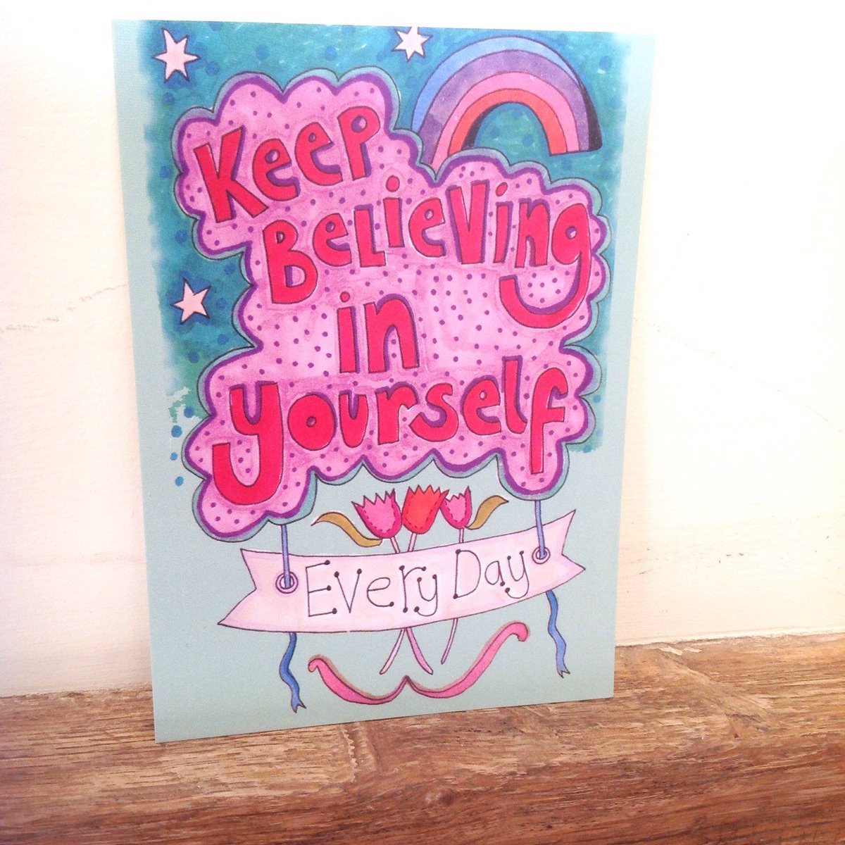 buck_lj's tweet photo. Quote Postcard, Keep Believing, Positive Card , Exam Good Luck… https://t.co/pYNaEm2rEd #Slumbermonkey #PositiveCard https://t.co/X3ENzZcWQi