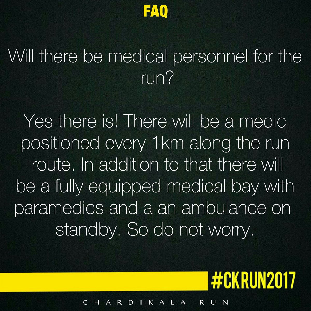 ChardikalaRun's tweet photo. Final few #FAQ for #CKRUN2017 https://t.co/xfIjEVJKyX