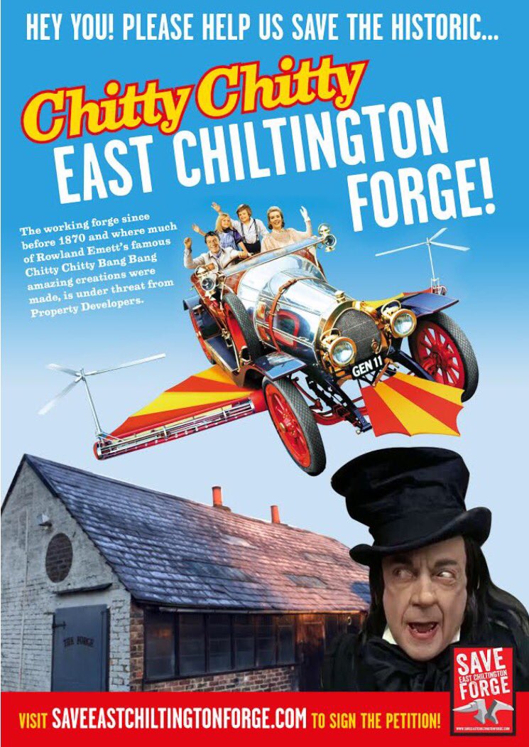 hotforged's tweet photo. @achrisevans chitty chitty bang bang is under threat from the child catcher! I know you have the car, can you spread the word? https://t.co/zwvo3QtYtc