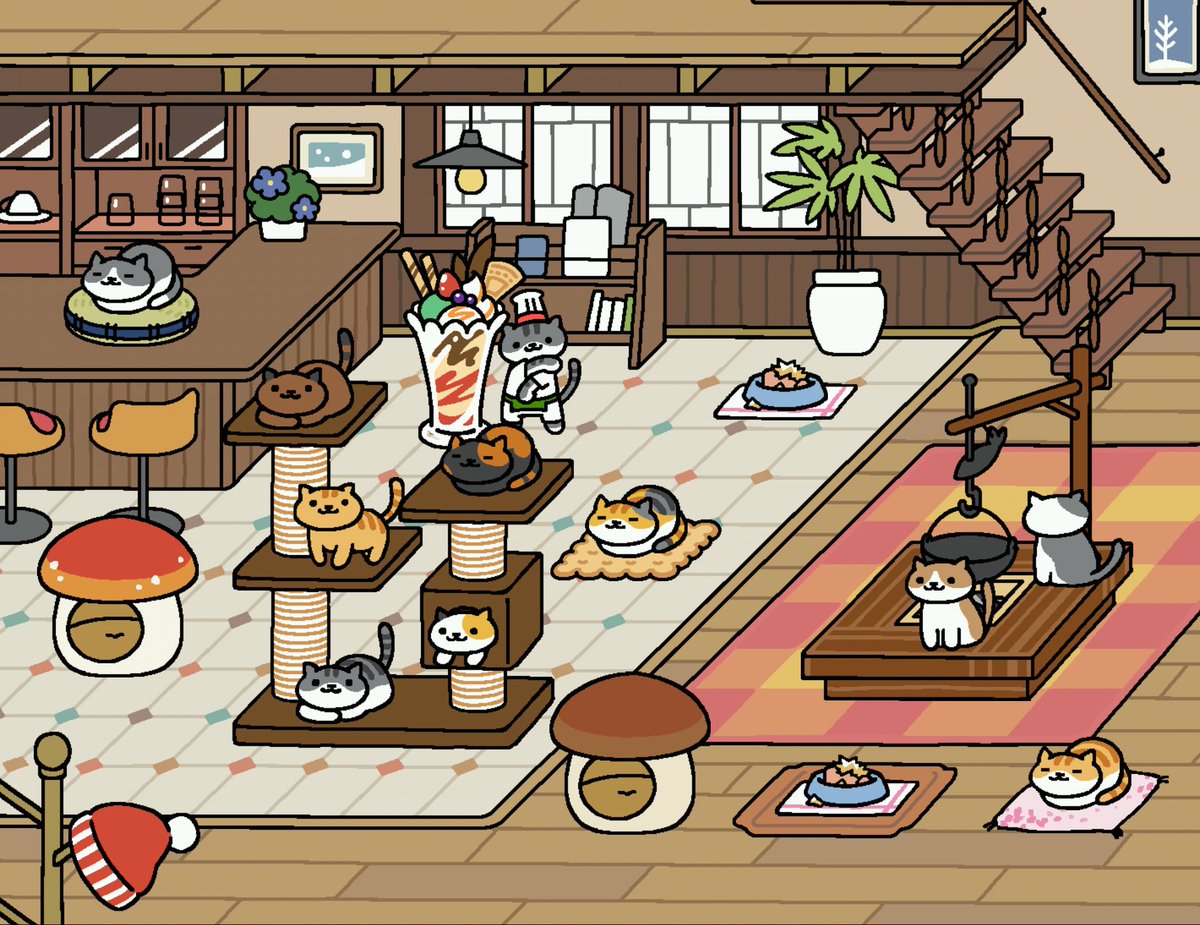 ねこあつめフリーク On Twitter アスレチックタワーが 満員 ちゃとらさんが 超カメラ目線 ねこあつめ Https T Co Ypajhj1hfm Twitter