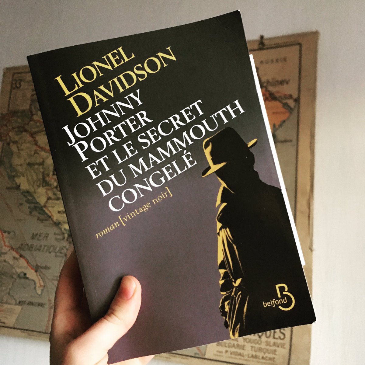 audreyvchaix's tweet photo. Ma #VendrediLecture, un roman d'espionnage #belfondvintage : Johnny Porter et le secret du mammouth congelé de L. Davidson chez @Belfond. https://t.co/Tu8q2gj1u0