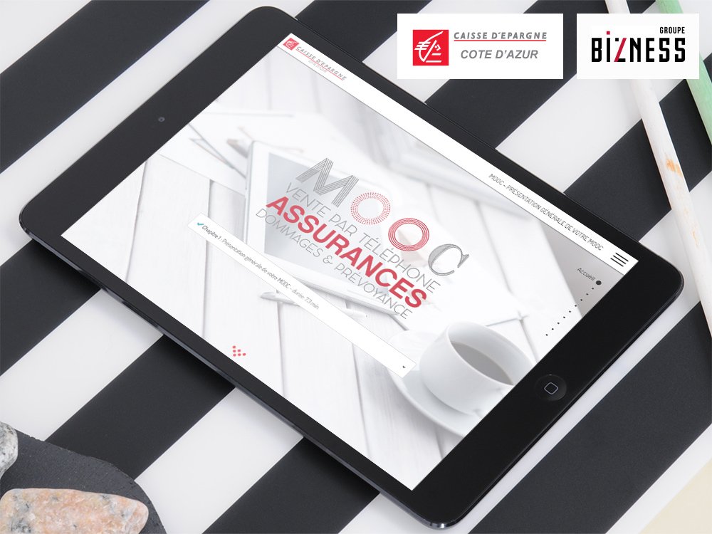 iwitsystems's tweet photo. MOOC de formation à la vente par téléphone, Assurances dommages et prévoyance, pour la Caisse d'Epargne Côte d'Azur☀️https://t.co/QkFuJ4RIL3 https://t.co/HbRJjXWN6C