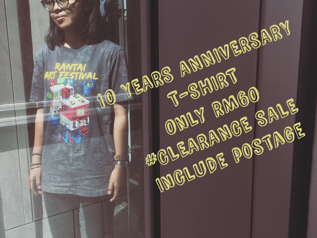 Rantaiart's tweet photo. CLEARANCE SALE!
RANTAI ANNIVERSARY TSHIRT
RM60 (INCLUDE POSTAGE)
WHATSAPP: 0177056661
#rantaiart #rantaimerch #rantaixstickybox https://t.co/BlPuZxTtdN
