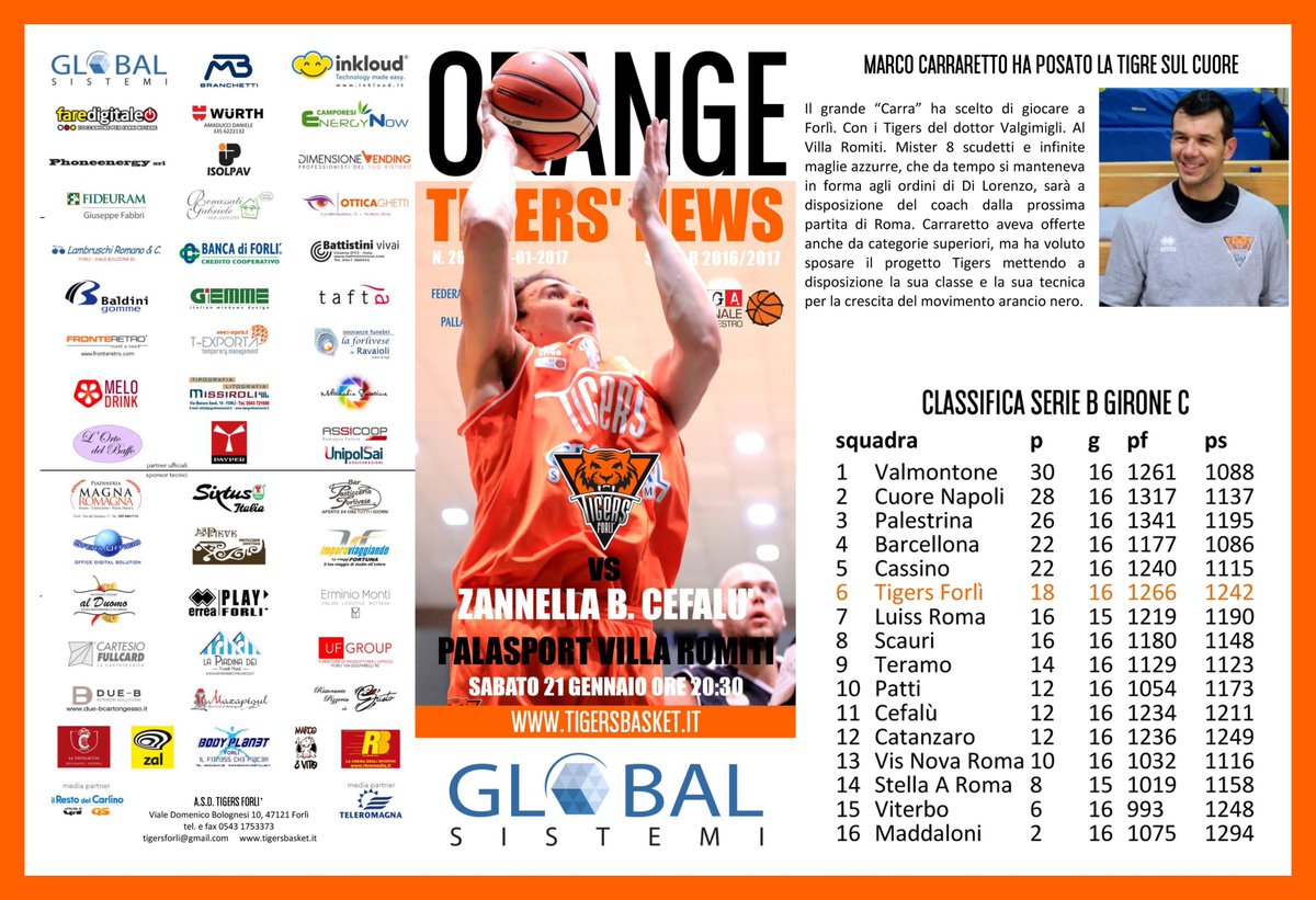 GiemmeInfissi's tweet photo. Orgogliosi di sostenere i Tigers Basket Forlì!
Benvenuto al campione Marco Carraretto. #Giemme è con voi #GOTIGERSGO! https://t.co/BOd30OP9Q7