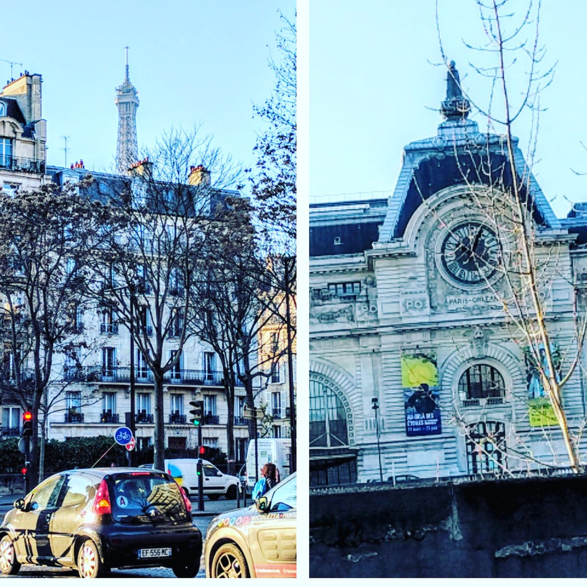 DharmaStuart's tweet photo. 🖼️Everywhere I look, French beauty🎨#pfw #paris #eiffeltower #castings #runwaymodel #museedorsay #coffeetime #runningto #job #model #Dharma https://t.co/iuP7szCB3O