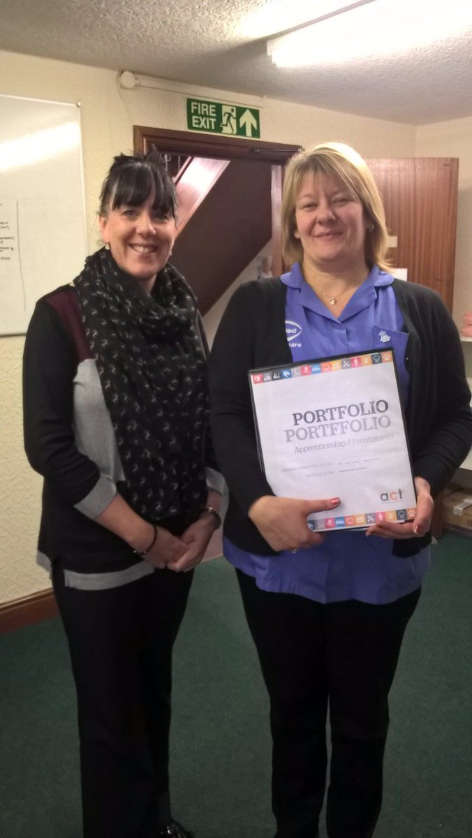 HSC_acttraining's tweet photo. Da Iawn Amanda from Allied Healthcare on completing her qualification with us #celebratesuccess Lovely photo with her Assessor @SueHatch7 https://t.co/FG09OzPwLy