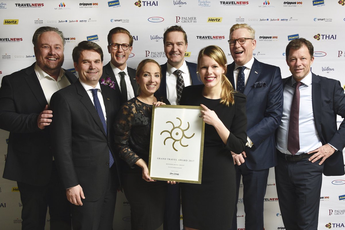 RadissonHotels's tweet photo. #Rezidor has been recognized as the Best International #Hotel Chain at the Grand Travel Awards #Norway -  for the tenth consecutive year! https://t.co/uGON6kMfx9