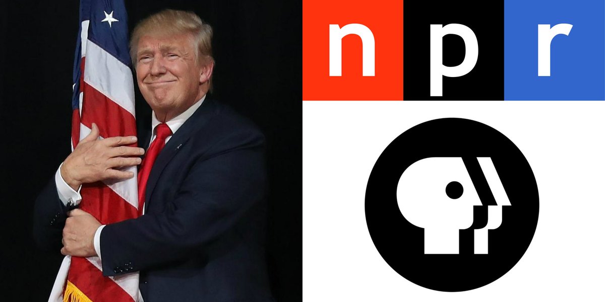 Independent's tweet photo. Trump set to eliminate arts funding programs, cutting off NPR and PBS https://t.co/xvlgV31lyq https://t.co/xSfJvkhKHd