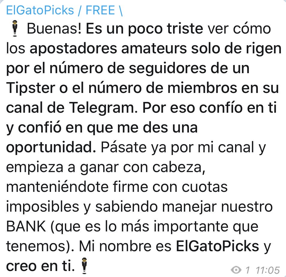 ElGatoPicks's tweet photo. 🕴📢 RT si tú también piensas como yo. Únete a mi canal y empieza a apostar como un profesional: https://t.co/5VVnkVovug #apuestas #bet #picks https://t.co/UkzjKZsJob