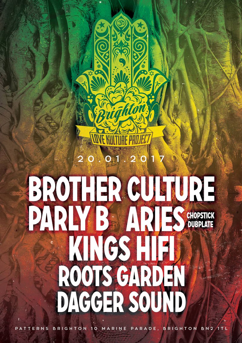 DaggerSound's tweet photo. Catch us tonight at @PatternsBTN for @LoveKulturePR #Brighton alongside @brotherculture @parlyb @ariesuk @KingsHiFi @RootsGarden1 🔥 🔥 🔥 https://t.co/oNpYHXyMJX