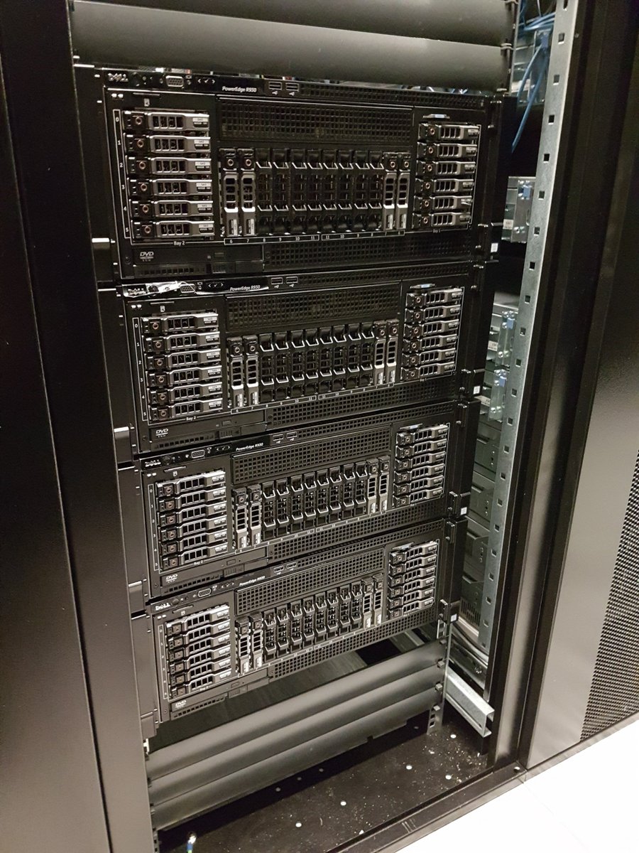EXNetworks's tweet photo. Some new toys arrived today, 4 x Dell #R930 being staged in GS2 before going to DCs across Europe. 4 x E7-4820, 768GB RAM! #beast #server https://t.co/nCIYV8QyRp