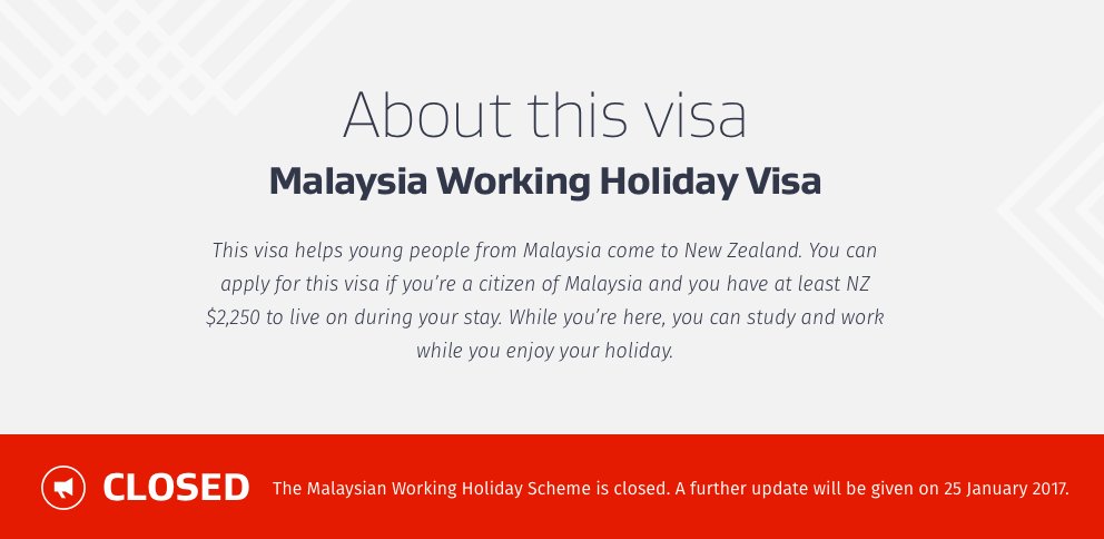 4tern's tweet photo. Further New Zealand Working Holiday Updates On 25th January https://t.co/OGxmdkEjdG https://t.co/E0uVx1oPdD