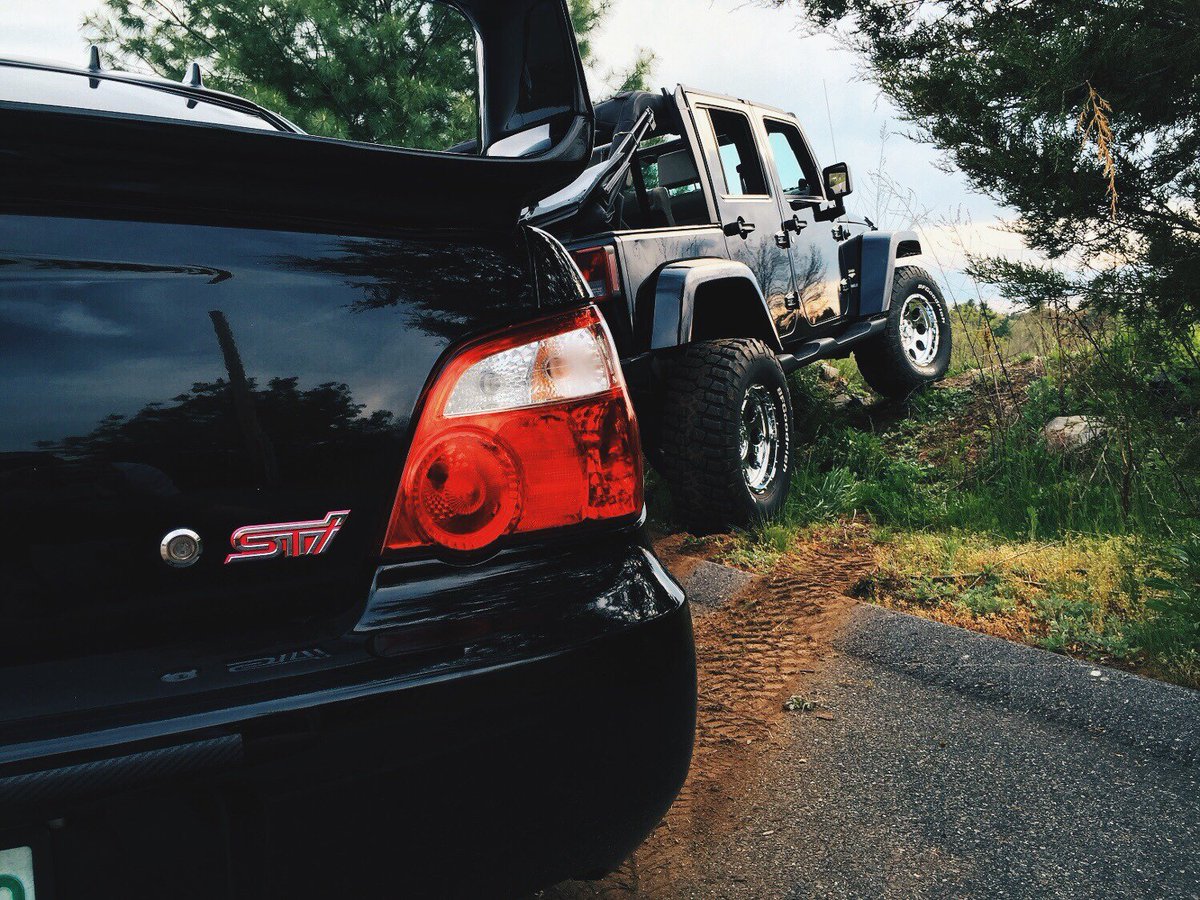 wedontlift's tweet photo. Reposting @drivenh:
All Four βΌοΈ
STI: @vinny_ortolano
Jeep: @ty_guarino
#DriveNH #Jeep #Wrangler #Subaru #STI https://t.co/s7ZfROZRBu