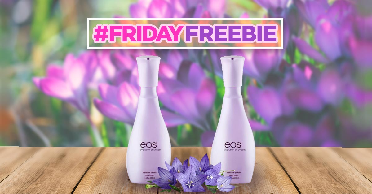 #FridayFreebie - 2 Pack of EOS Body Lotion, Delicate Petals! Enter for a chance to win here: woobox.com/majk4p