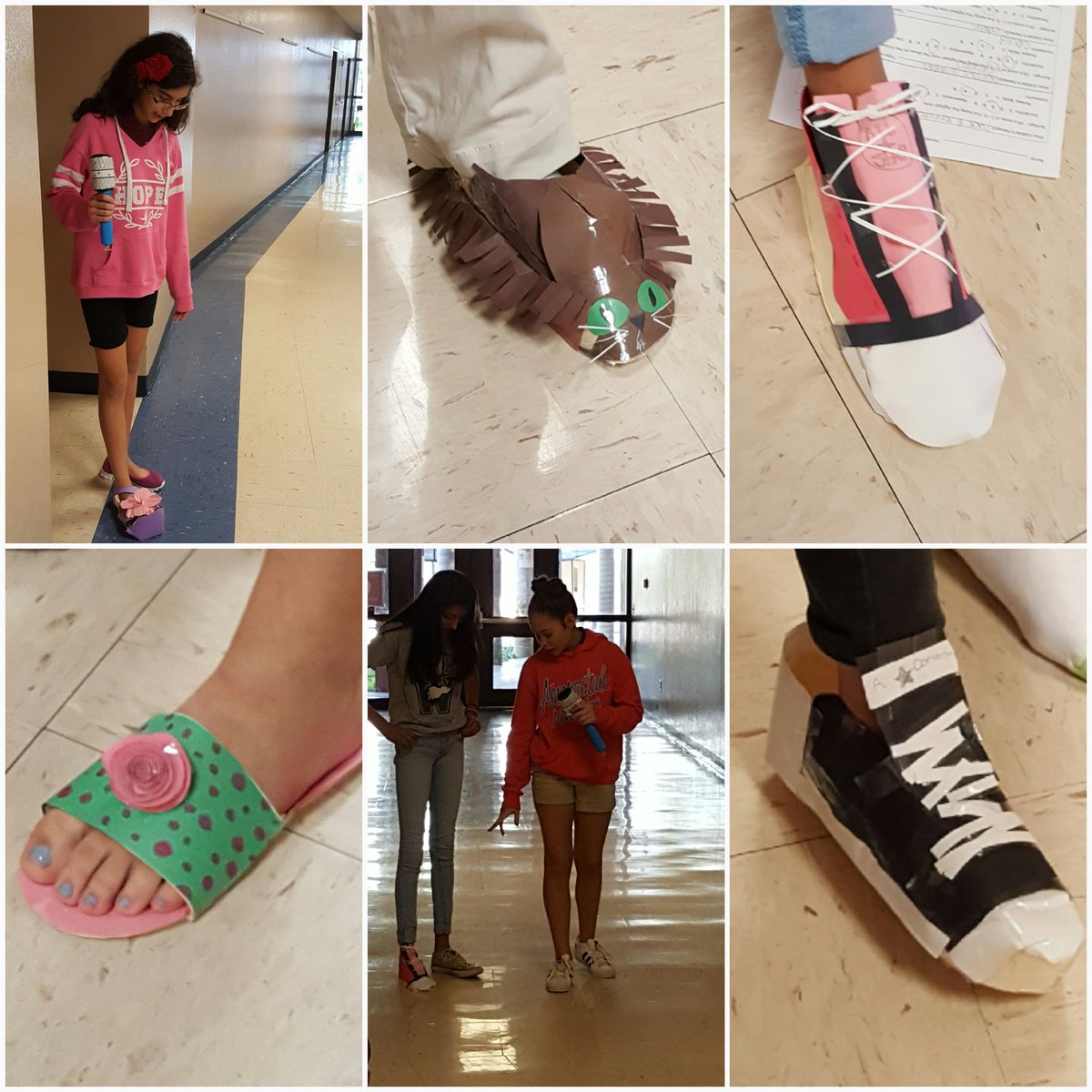 TechisforGirls's tweet image. The paper shoe fashion shows are underway! @HunzekerBizEd @WalkerMiddleIB #IBDesignCycle #HCPSTeach
