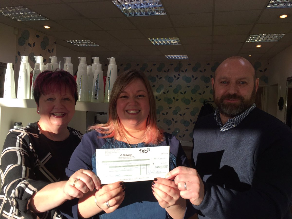 FSBGtrLondon's tweet photo. Fantastic end to the week presenting Sarah @FoxesHairBeauty with her #SBS2016 prize for her winning tweet https://t.co/Z5Qo17eziO
