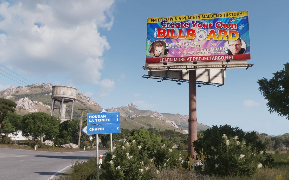 Take a look at the glorious user-made billboards making their way to our  re-imagined version of the Malden terrain! #ProjectArgo #Arma3, image size:1200x750