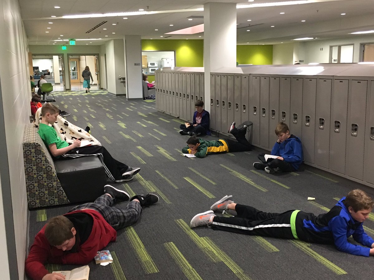 JMS717Principal's tweet photo. Read-A-Latte Day at Jordan Middle School #joyofreading, #JMSreads https://t.co/henHmasZhp