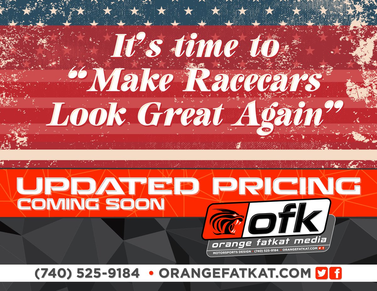 theorangefatkat's tweet photo. Working with my suppliers to make it more affordable to have the best looking racecars in dirt oval racing. #MRLGA #FatKatLivery https://t.co/DR2v7H3w6O