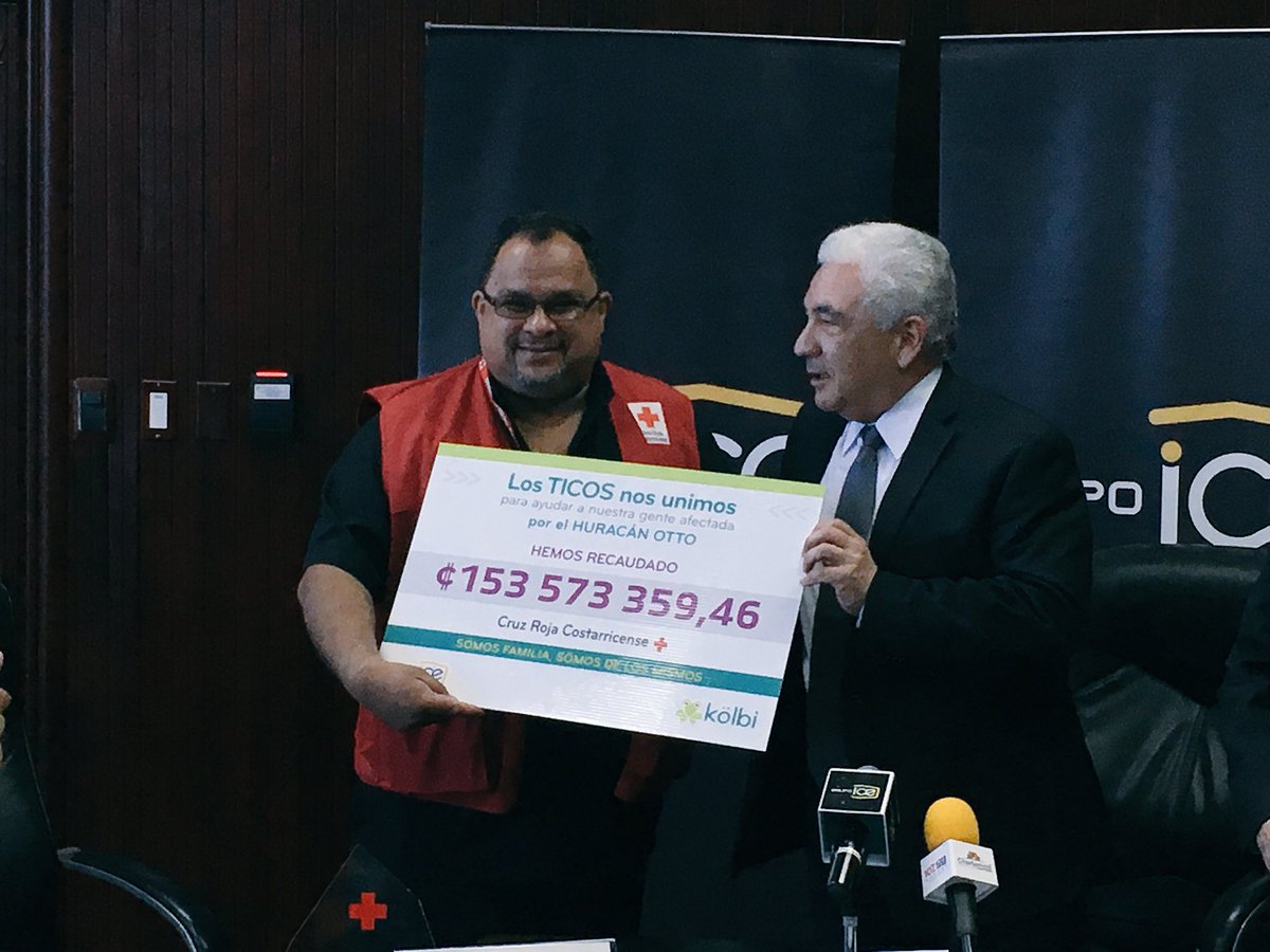 kolbi_cr's tweet photo. Gracias a todos por su aporte para los afectados de #OttoCR hemos recaudado ₡153 573 359,46 los cuales entregamos hoy a @cruzrojaCRC https://t.co/JuzIzdwrR2