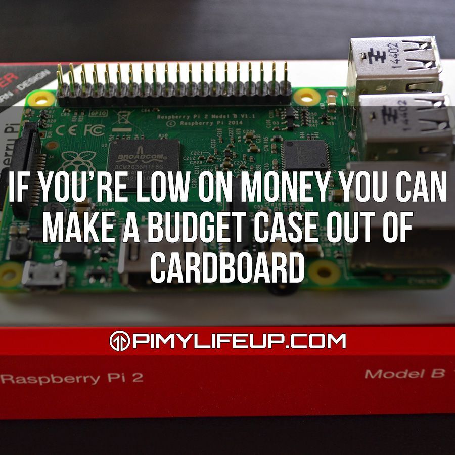 pimylifeup's tweet image. If you’re low on money you can make a budget case out of cardboard. #budget #raspberrypicase