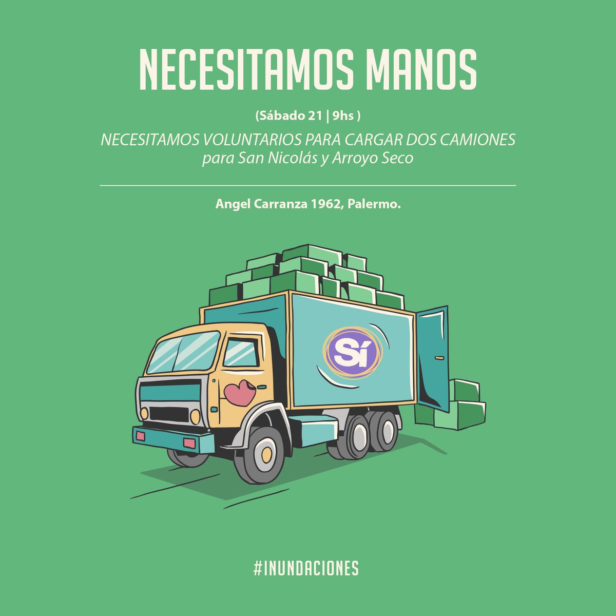 sifundacion's tweet photo. ¡NECESITAMOS MANOS! https://t.co/pthMHXMZNe