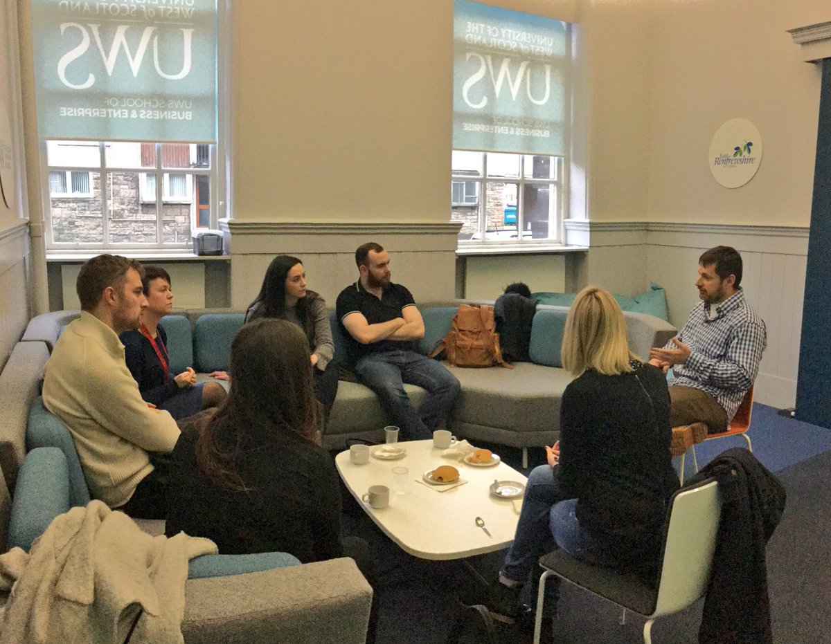 UWS_SBCI's tweet photo. "Don't ask your mum what she thinks, go out and ask other people for their opinion. Validation is so important". Mick from Yakk #UWSzone https://t.co/w9m2hPHODT