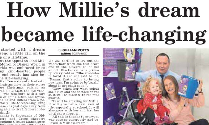 Millie's wheels in motion tonights <a href="/OldhamChronicle/">Oldham Chronicle</a>  @MilliebobsShaw @MrsToora <a href="/Tesco/">Tesco</a>_North <a href="/TescoOldham5731/">TescoOldhamExtra</a> @Tesco