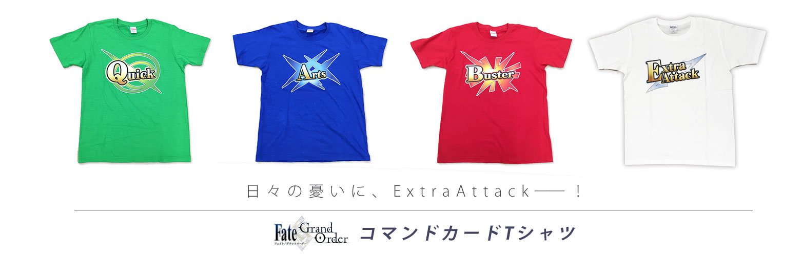 Tシャツ(キャラクター)　Buster コマンドカードTシャツ レッド Lサイズ 「Fate/Grand Order」 Fate/Grand Order コマンドカード（Buster） Tシャツ