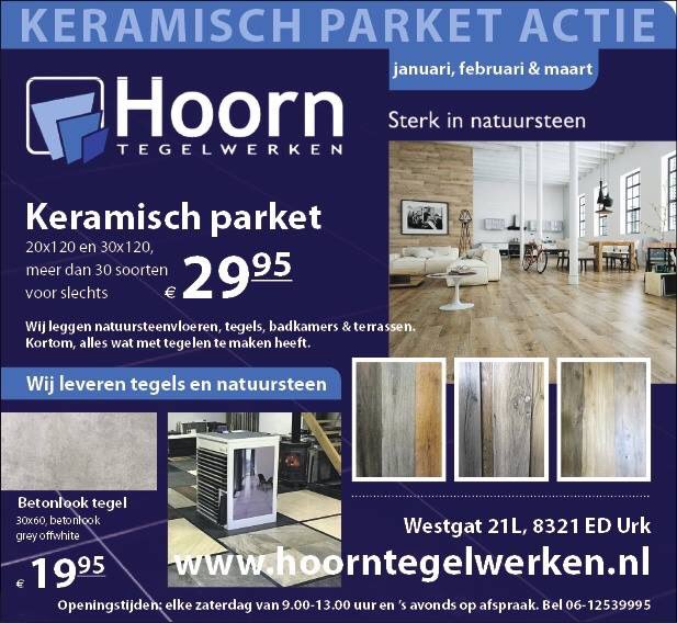Een mooie aanbieding van Hoorntegelwerken