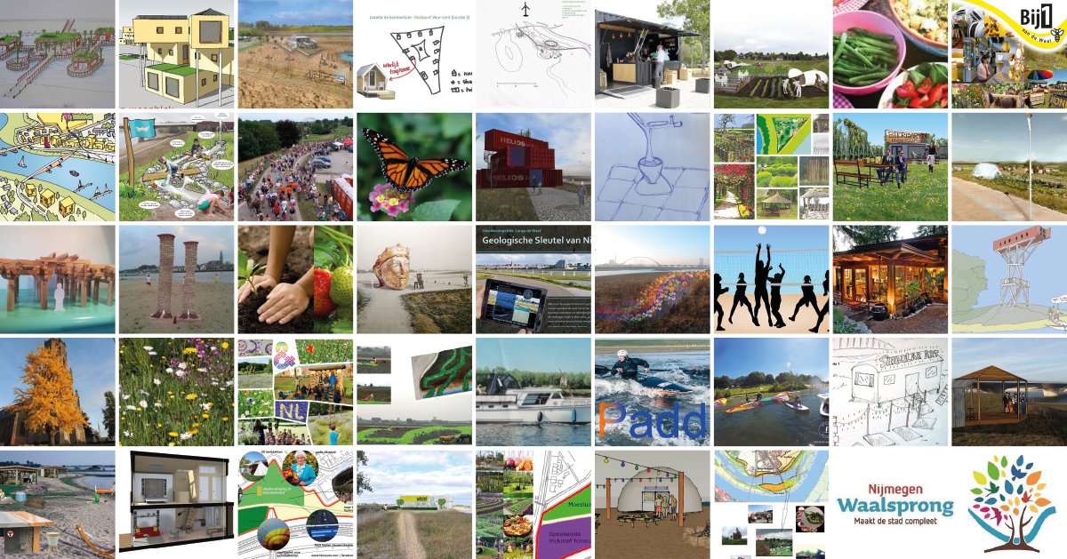 Ideeën genoeg voor tijdelijke activiteiten in het Rivierpark. Welke is jouw favoriet? Breng je stem uit!bit.ly/2iRXKbJ #langsdewaal