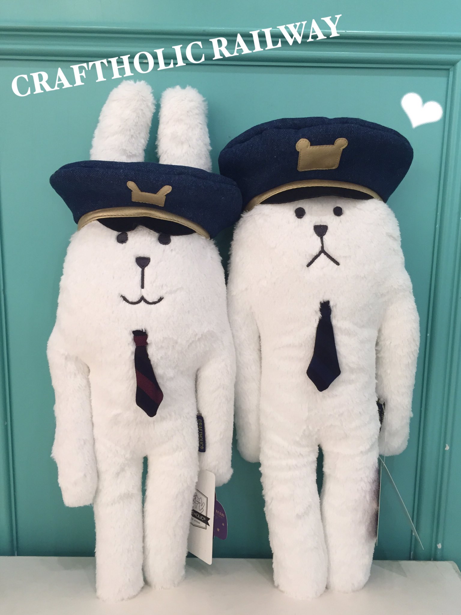 Craftholic 直営店公式 東京キャラクターストリート ついに1月26日 木 から東京駅期間限定shopがスタート 限定アイテムは車掌さんになったクラフトたち 抱き枕s 1800円 税 チャーム 10円 税 数量限定ですのでお早めにご来店