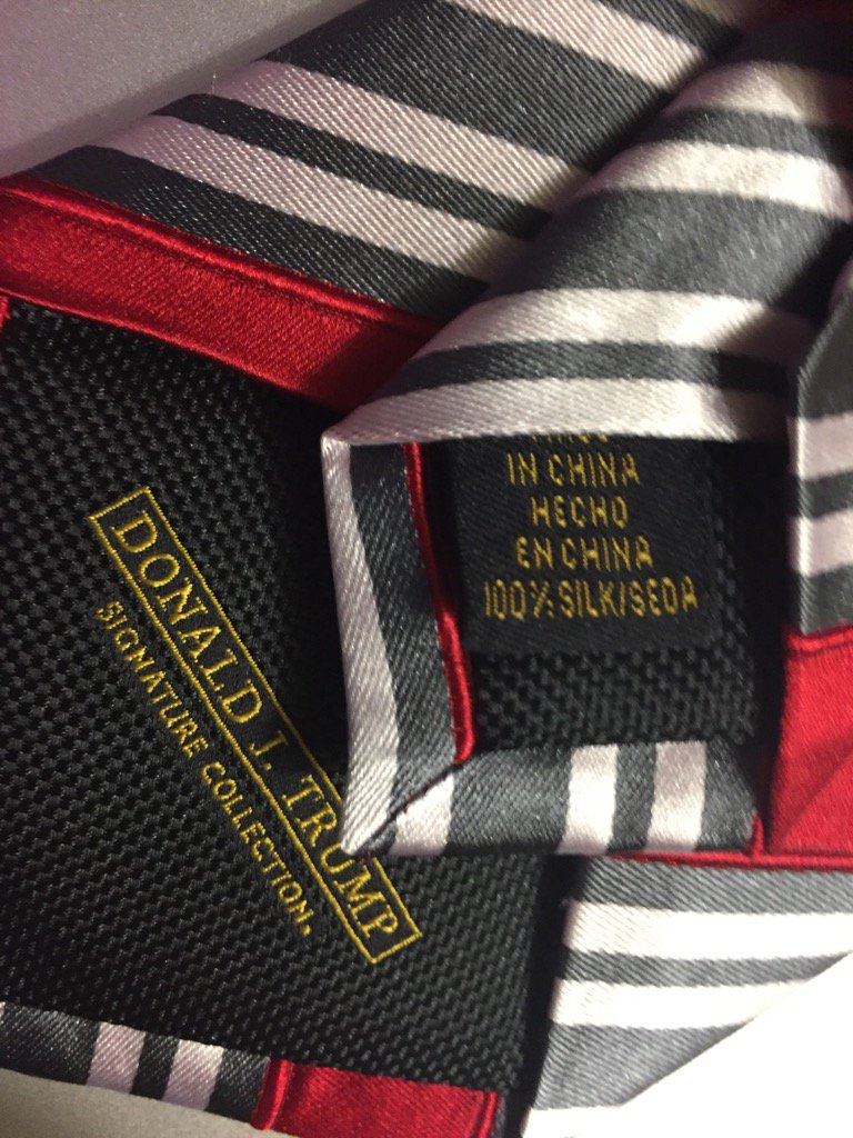 Image result for trump tie made in china