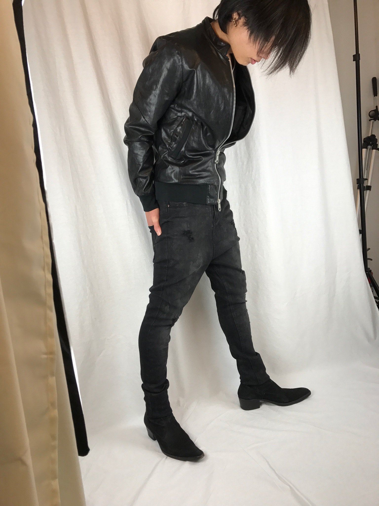 agr サルエルデニム　GACKT着用ブランド GACKT着用 agr サルエルパンツの通販 by YUMI's shop｜ラクマ