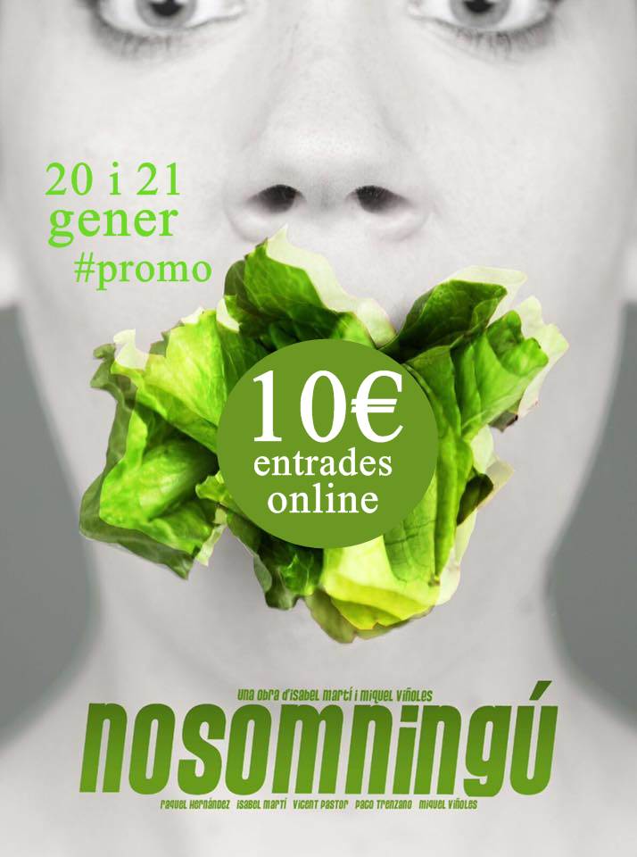 CTeatreMicalet's tweet photo. Al mal temps, promo especial d'entrades! Hui i demà, si la compres al nostre web, només et costarà 10€: https://t.co/o5xxeOlm3F. #NoSomNingú https://t.co/5VQ5fMFW8j
