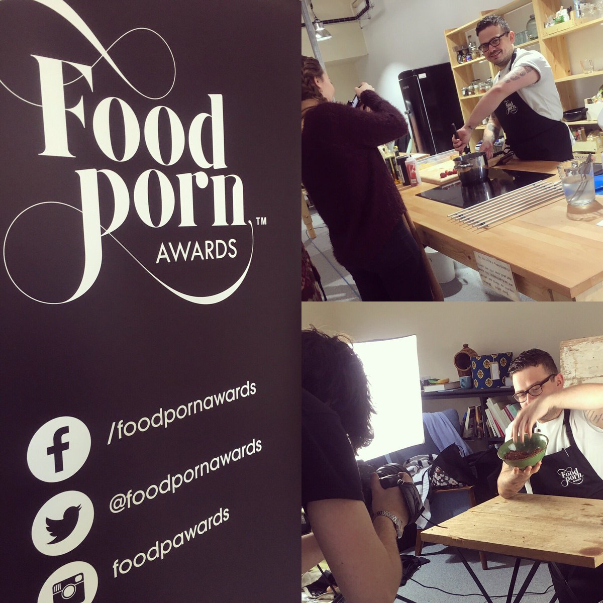 AinstyInns's tweet photo. We're at the @foodpornawards with Iain prepping his Lemon Meringue #chef #awards #foodporn https://t.co/ZSG7k6ZN2Q