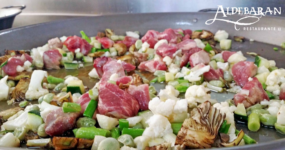 ¿Pensando en qué comer hoy? ¿Te apetece un buen arroz de magro con verduras? #Alicante #Gastronomia #Aldebaran