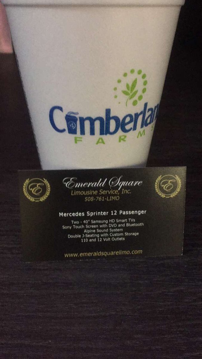 loop9618's tweet image. Friday morning #cumberlandfarms coffee and Emerald Square Limousine great way to start the weekend