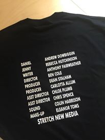 ASLdino's tweet photo. Official entry @TheNewCurrent @FrostedGlsFlm written by @AspUrgersMeOn Produced by @thegaytraitor and @Stretchnewmedia who wants a t shirt! https://t.co/9GzYCIoSz3