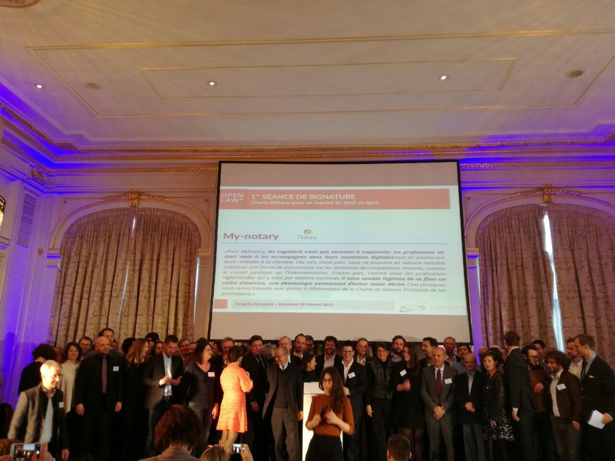 OpenLaw_fr's tweet image. Véritable succès pour cette Charte des LegalTech et un bel exemple d'action collaborative dans le monde du droit ! # @EUROJURISFR