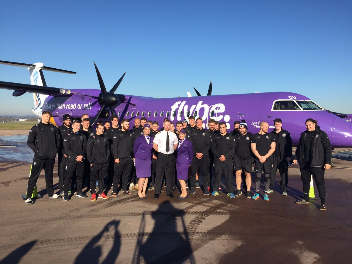 The <a href="/ExeterChiefs/">Exeter Chiefs</a> already to head off for Clermont with <a href="/flybe/">Flybe ✈</a> from <a href="/Exeter_Airport/">Exeter Airport</a> #ChiefsFlybe