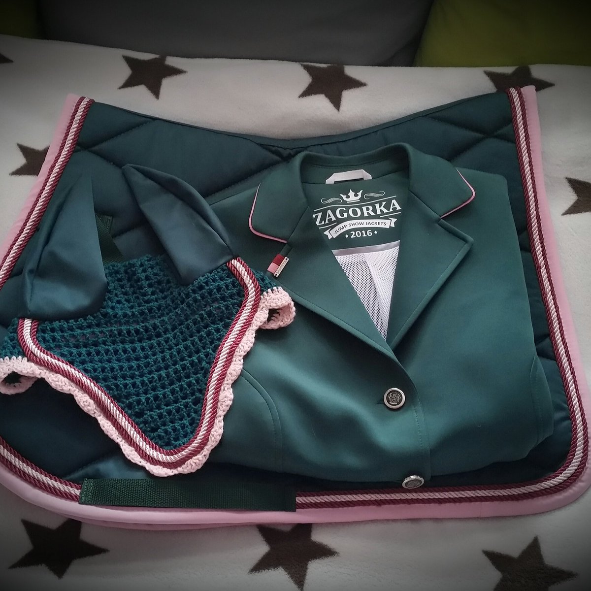 green show jumping jacket