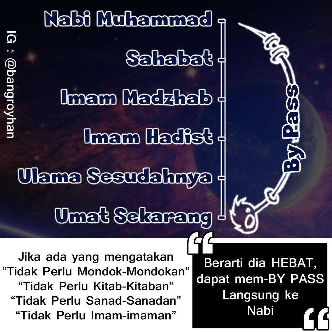 NetizenNuJateng's tweet photo. Umat jaman sekarang adakah yang bisa mem-BY PASS langsung ke nabi?? *************** #Share #KhittahNU #NahdlatulUlama #Ulama #BackToKhittah https://t.co/YZdYfBVKhV