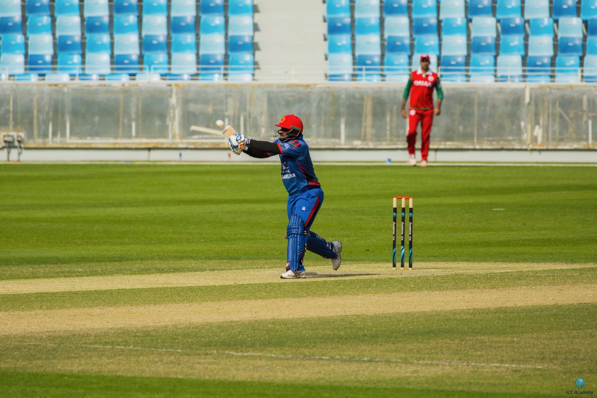 ICCAcademy's tweet photo. @ACBofficials turned out to be a dominant force for @Omancricket with an 8 wicket win in the first semi finals @Desert_T20 #Afghanistan#Oman https://t.co/t1lgzlpF6d