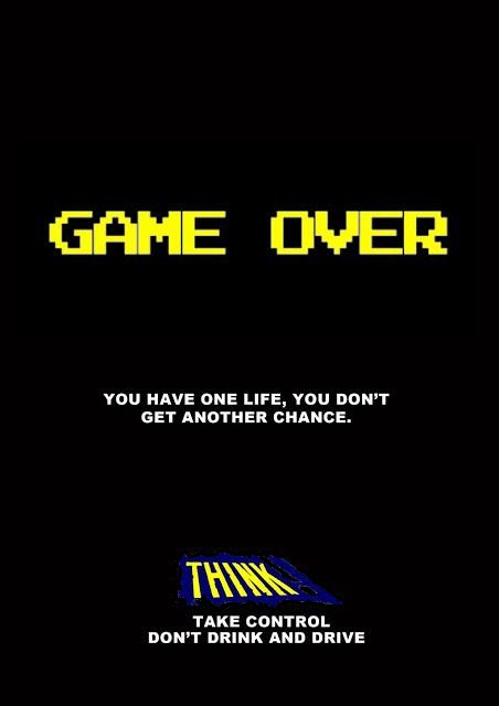 THINKgovuk's tweet photo. It's all fun and games until its not. 
If you're going out tonight Don't Drink &amp; Drive .. Drink OR Drive. 
#FridayNight https://t.co/4Uoy2o9Qpu
